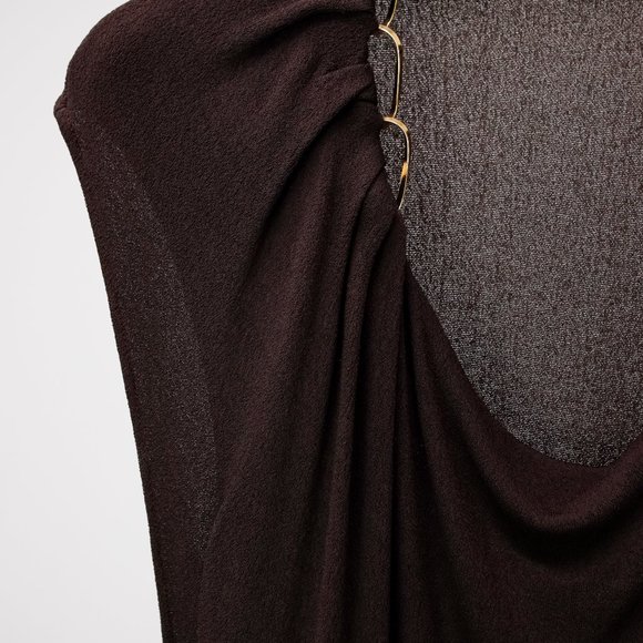 Escada Chainlink Cowl Top - Picture 5 of 10